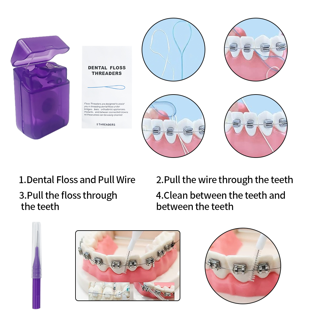 Kit de brosses de soins dentai - Teeth Whitening For Braces avis et prix