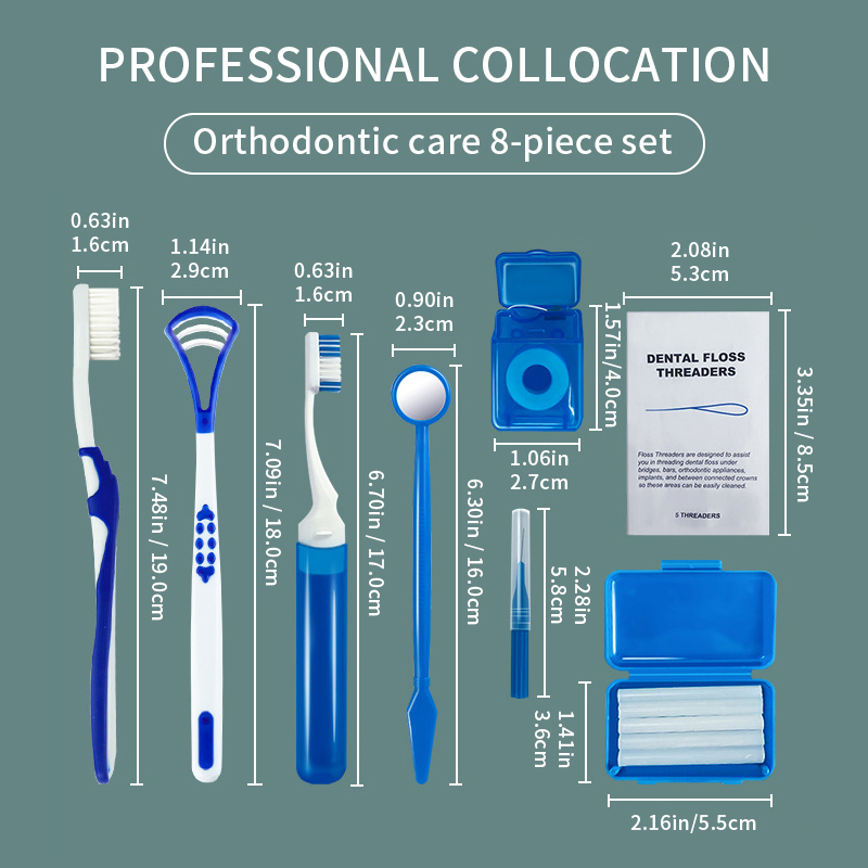 Kit de brosses de soins dentai - Teeth Whitening For Braces avis et prix